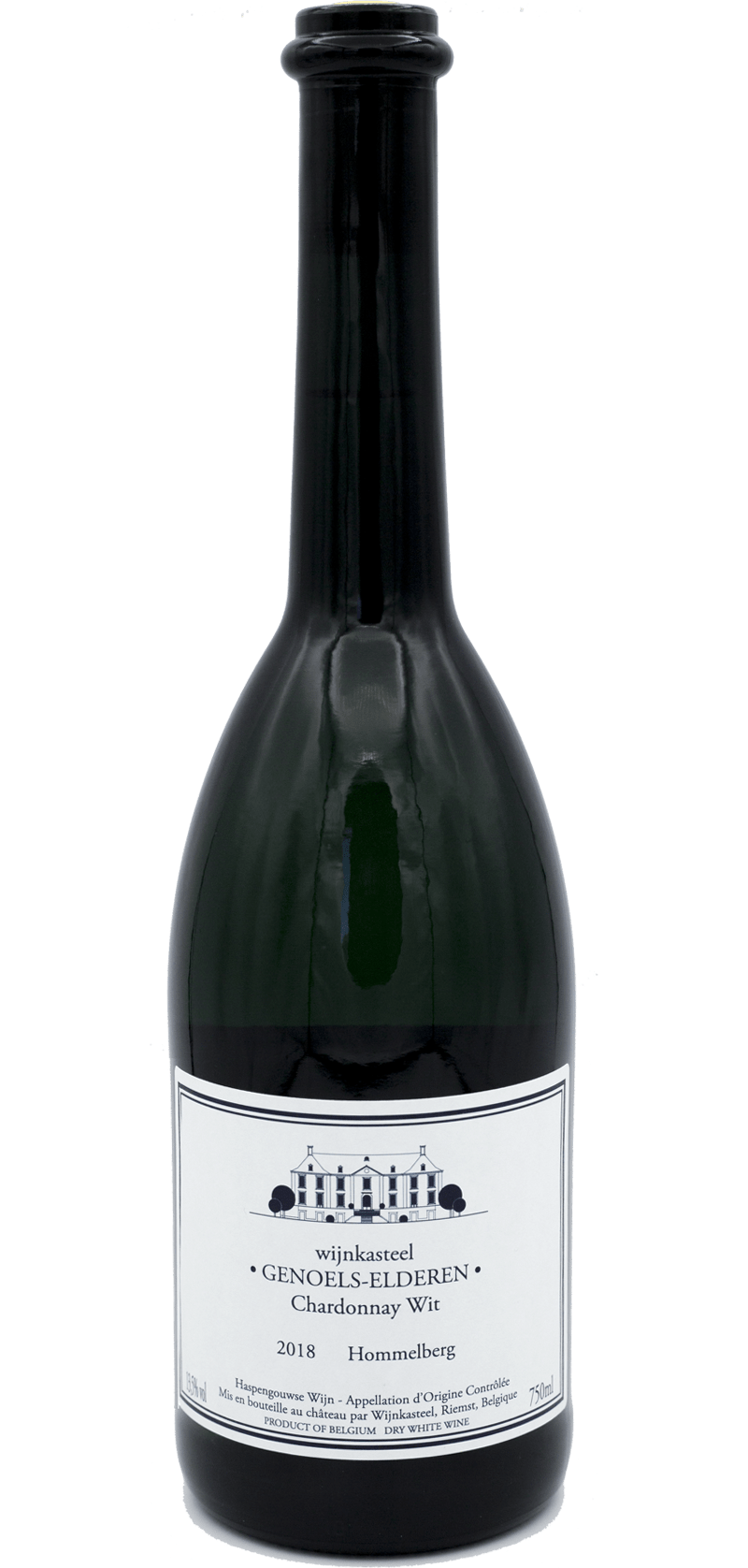 Chardonnay "Wit" - Genoels-Elderen - Belgische Witte wijn - 2018