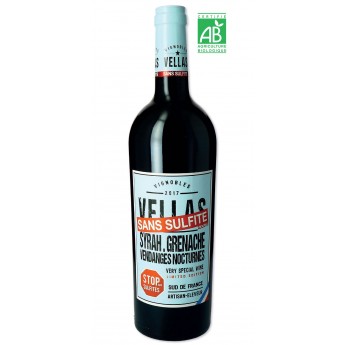 Vellas - Sans Sulfite - BIO - Rode wijn 